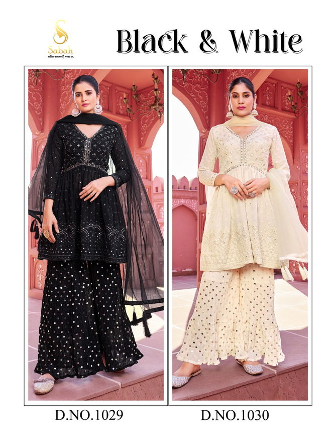 Sabah Georgette Plazzo Readymade Suit Wholesale Online